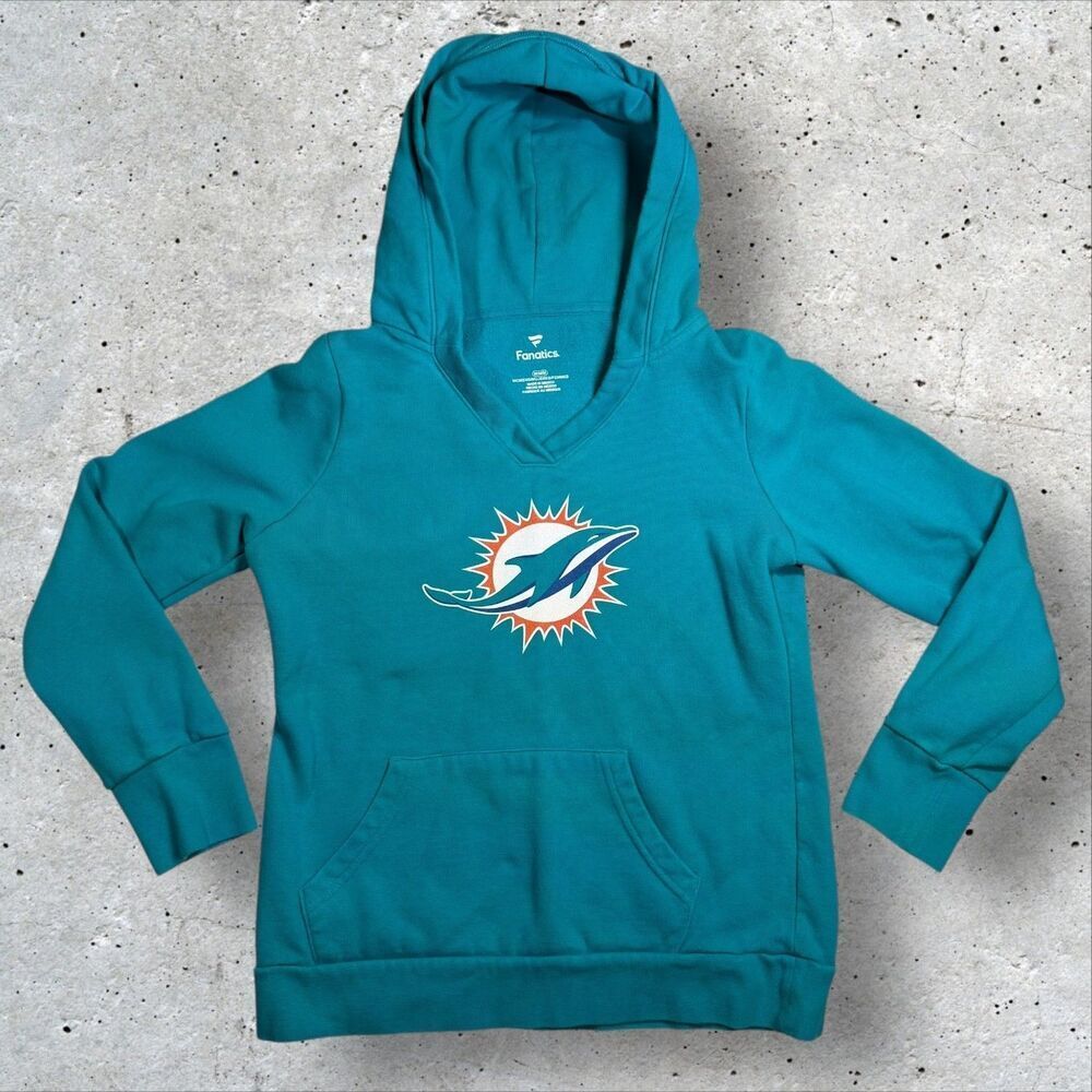 Miami Dolphins Gesicki #88 Hoodie Small Women’s Fanatics Teal NFL Pullover